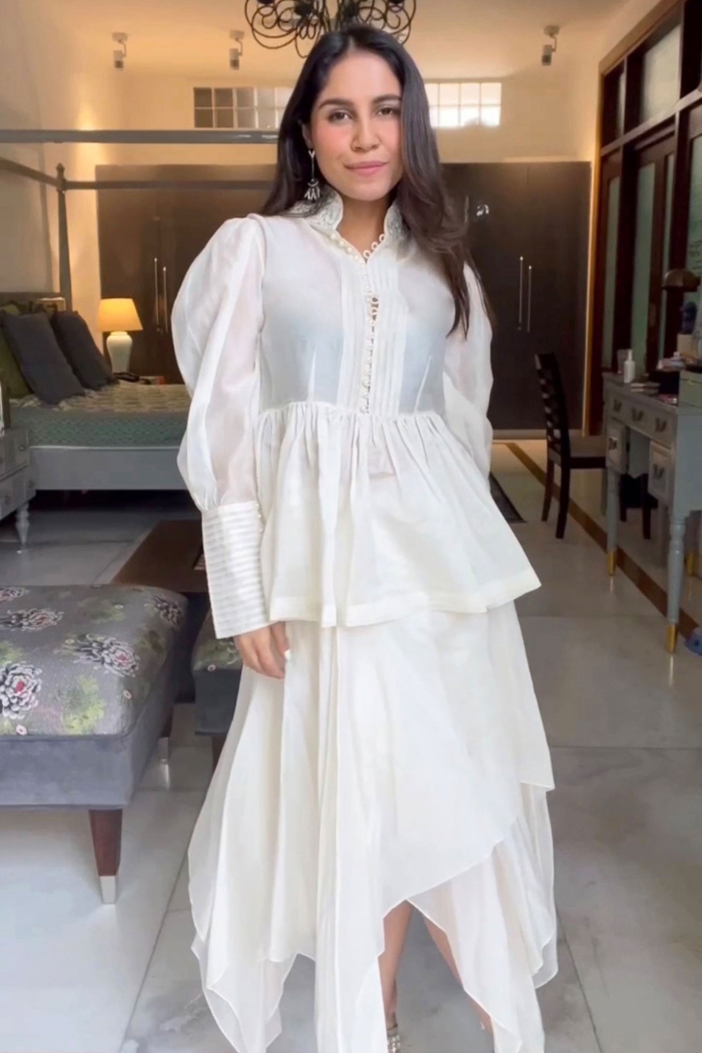 Punanya Virmani in Amira Peplum Set