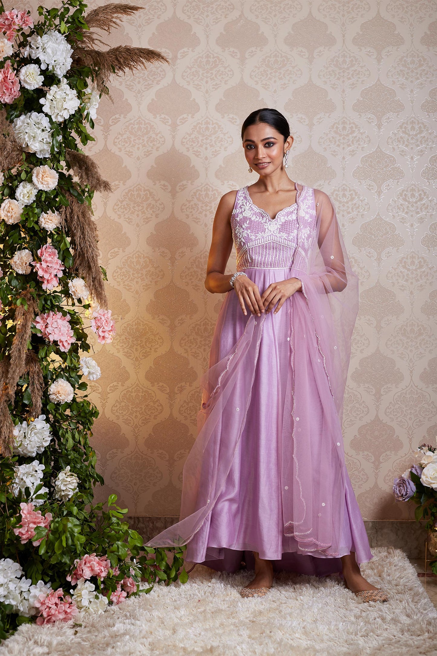Alisa - Lilac High Low Anarkali