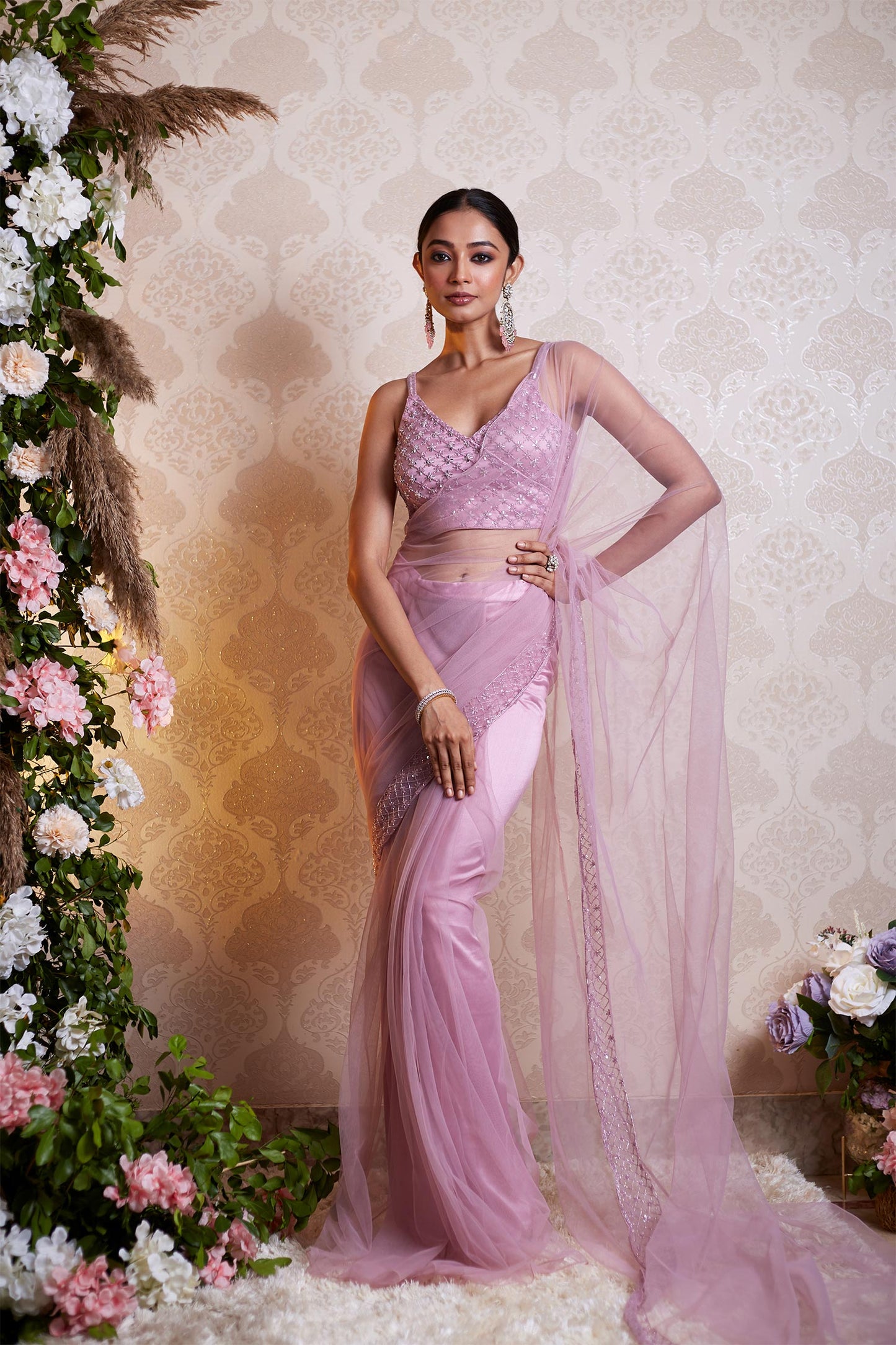 Keira - Lilac Saree
