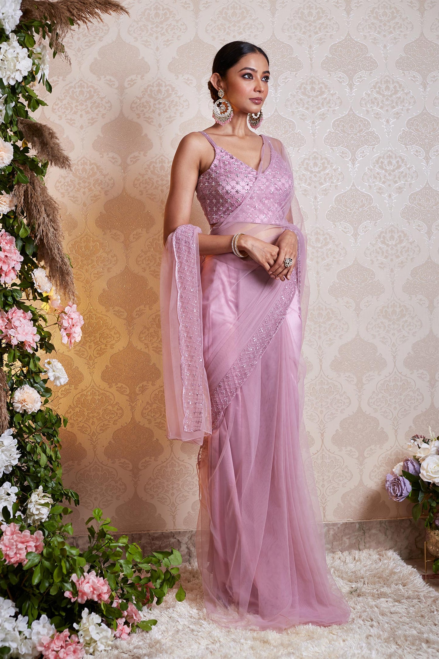 Keira - Lilac Saree