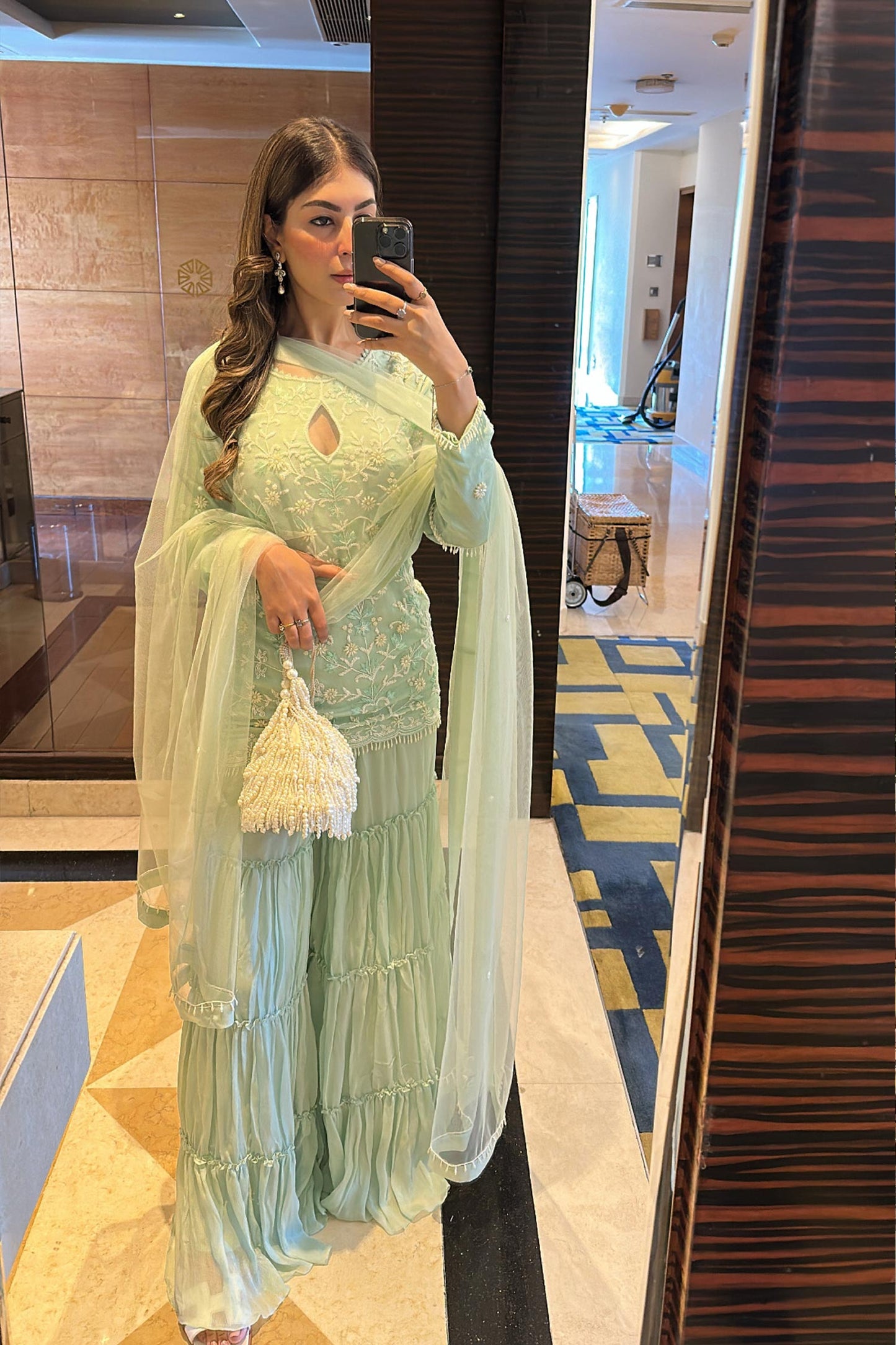 Rhea Kapoor in Esra Sharara Set