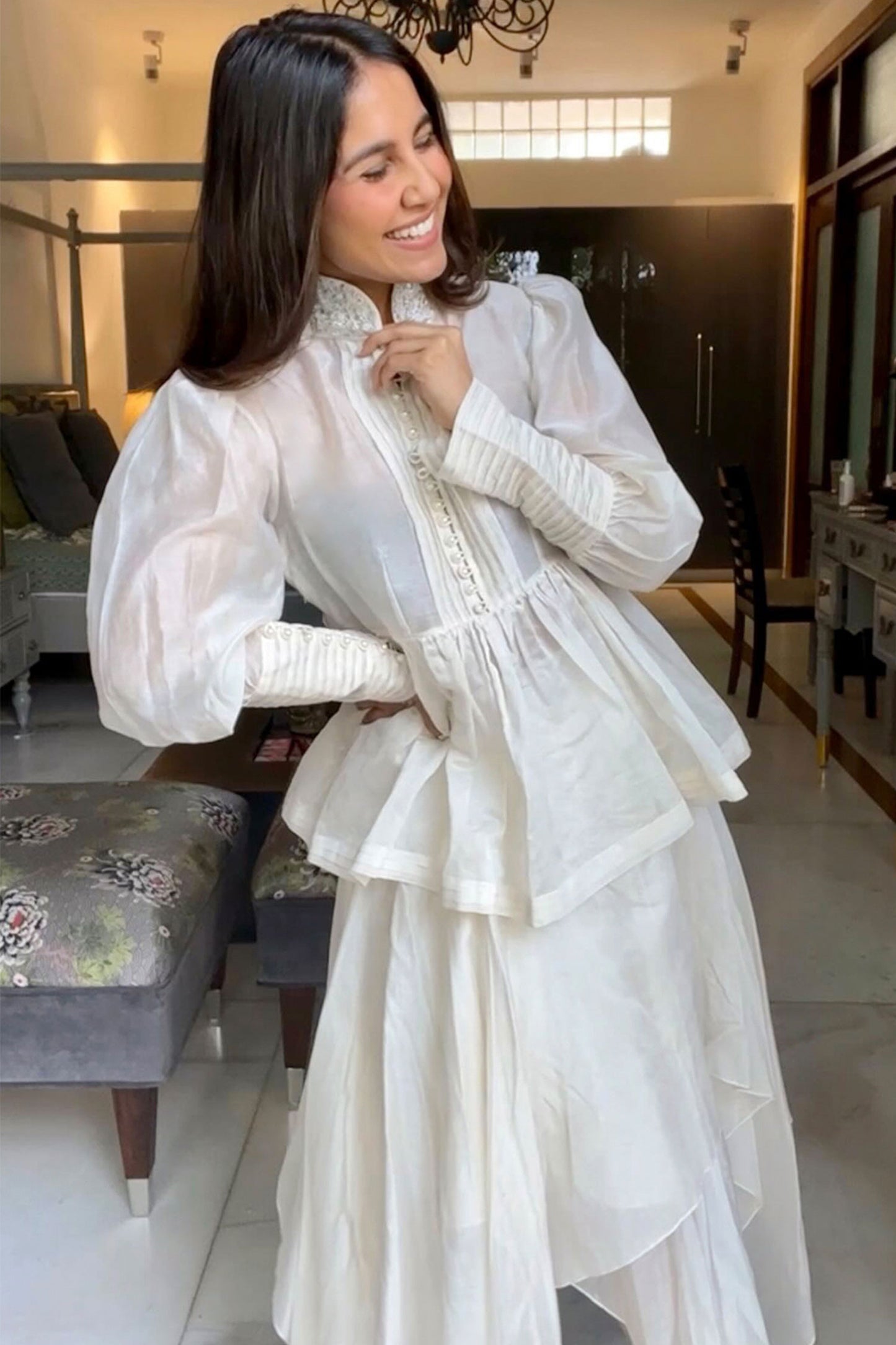 Punanya Virmani in Amira Peplum Set