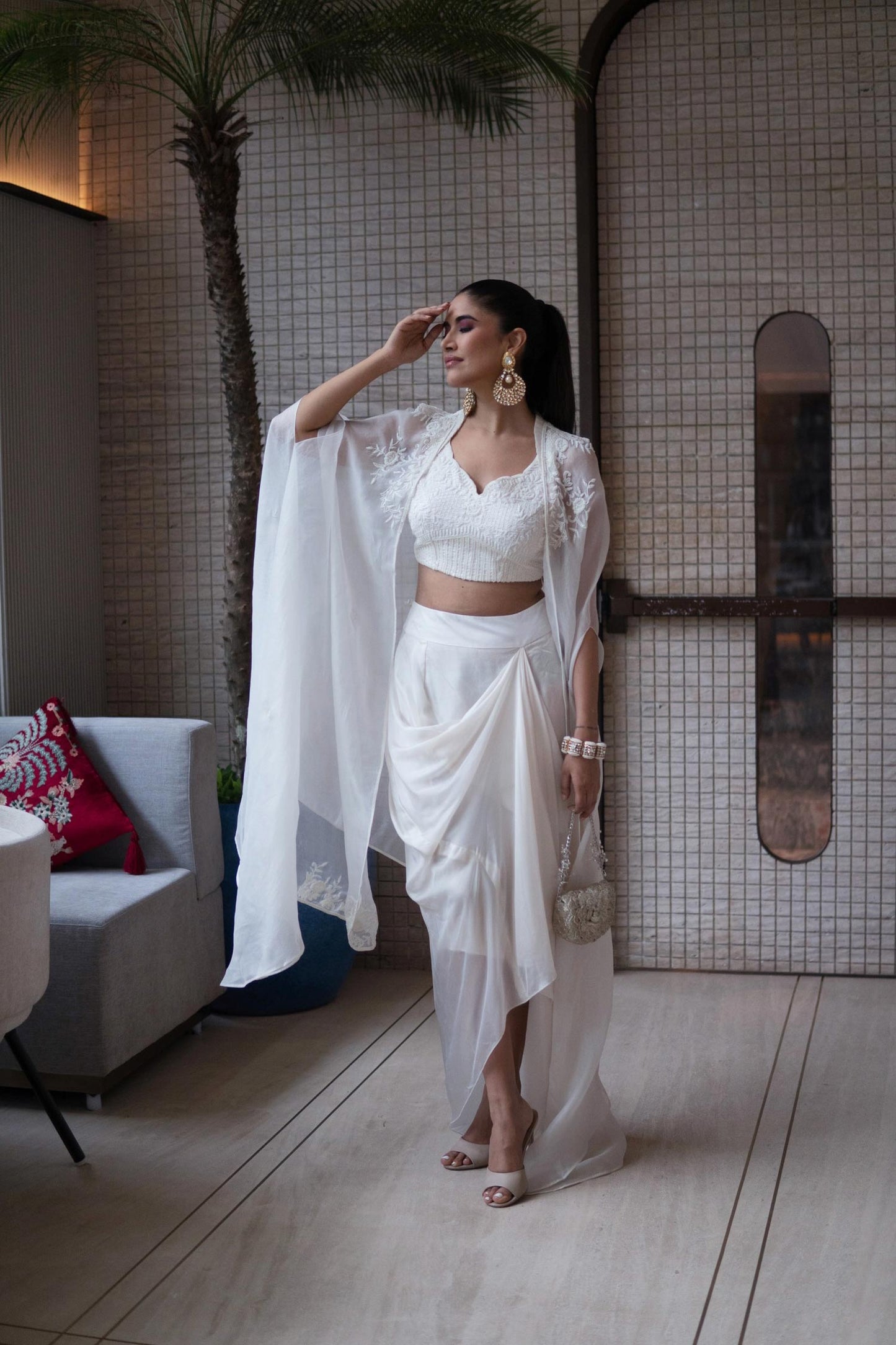 Alisha Pekha in Ania Cape Set