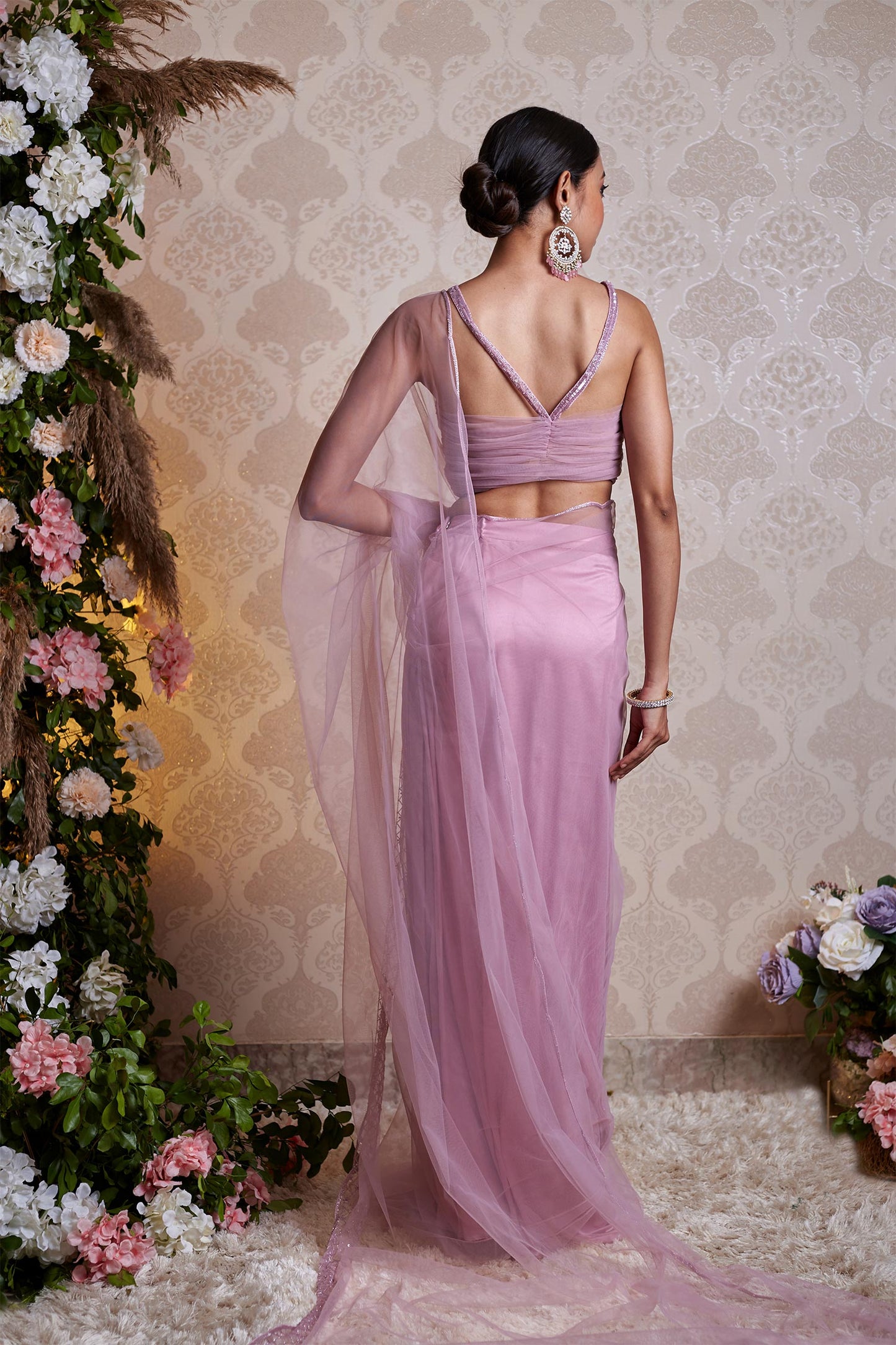 Keira - Lilac Saree