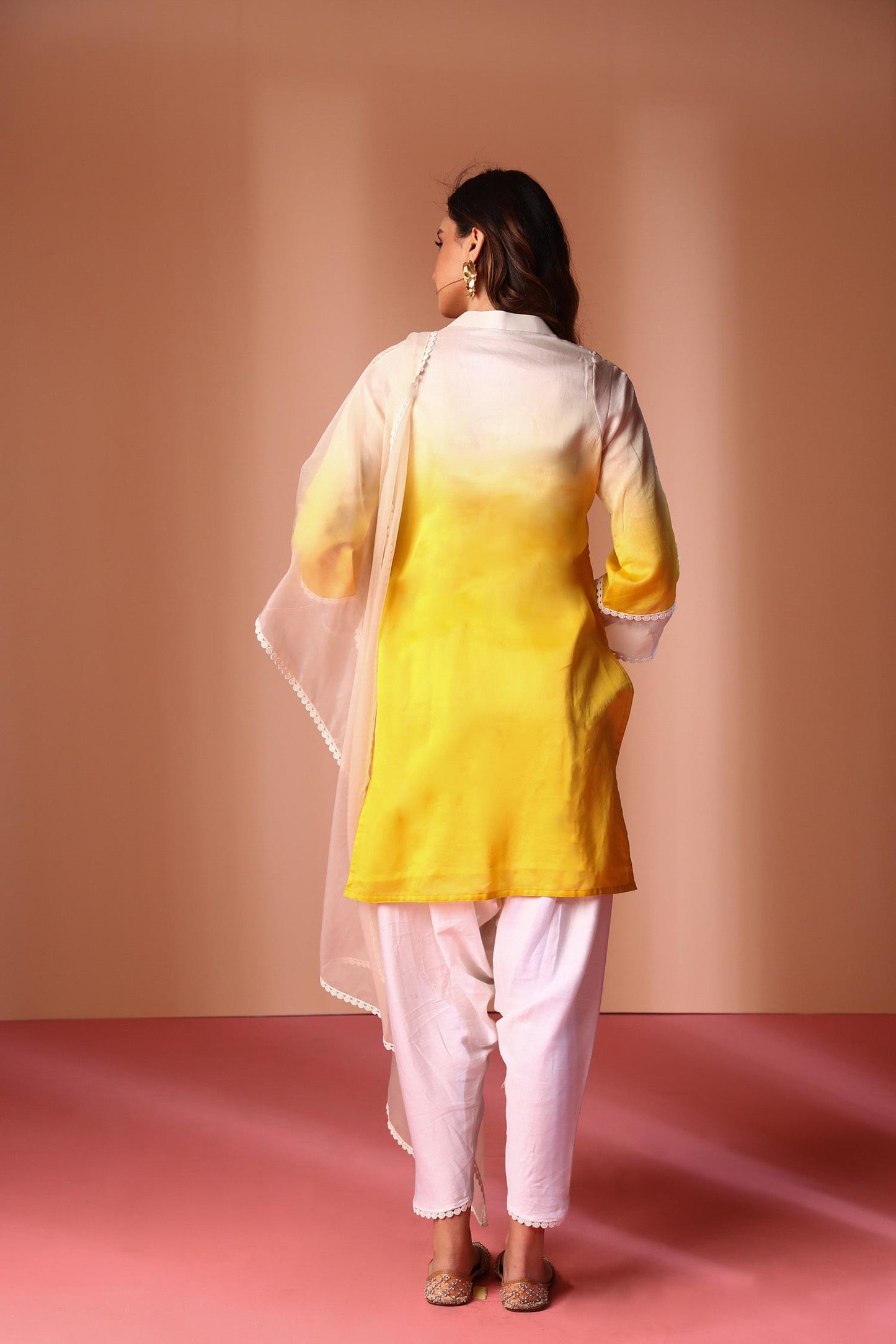Anassa - Teal Ombre Kurta Set