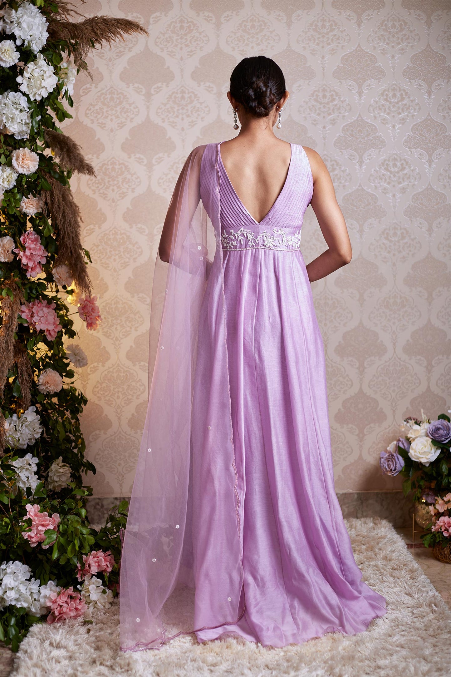 Alisa - Lilac High Low Anarkali