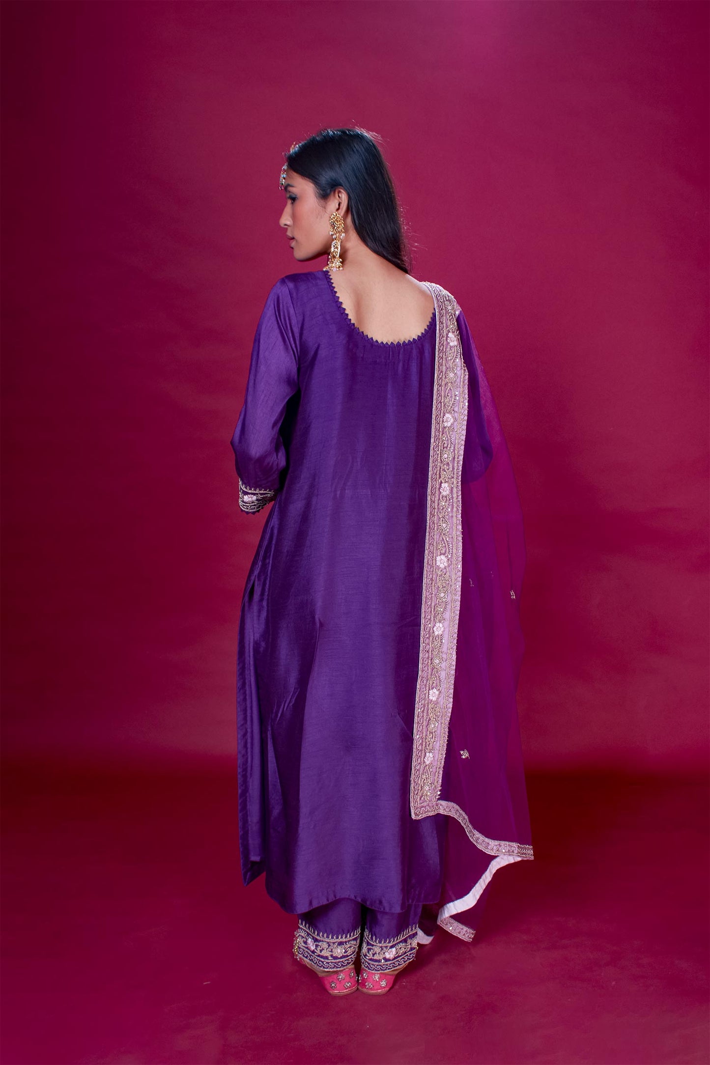 Inaya - Purple Kurta and Cigarette Pants