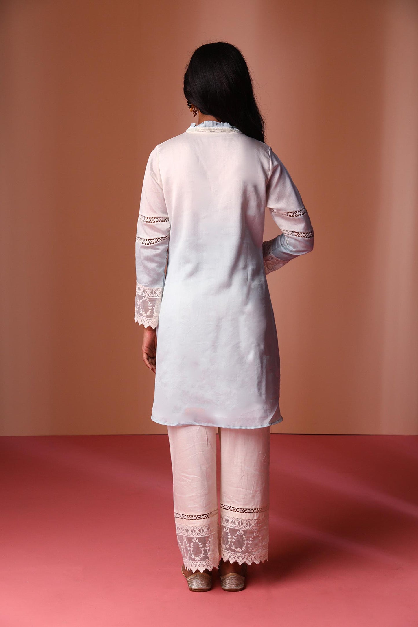 Alizeh - Pastel Blue Ombre Kurta Set