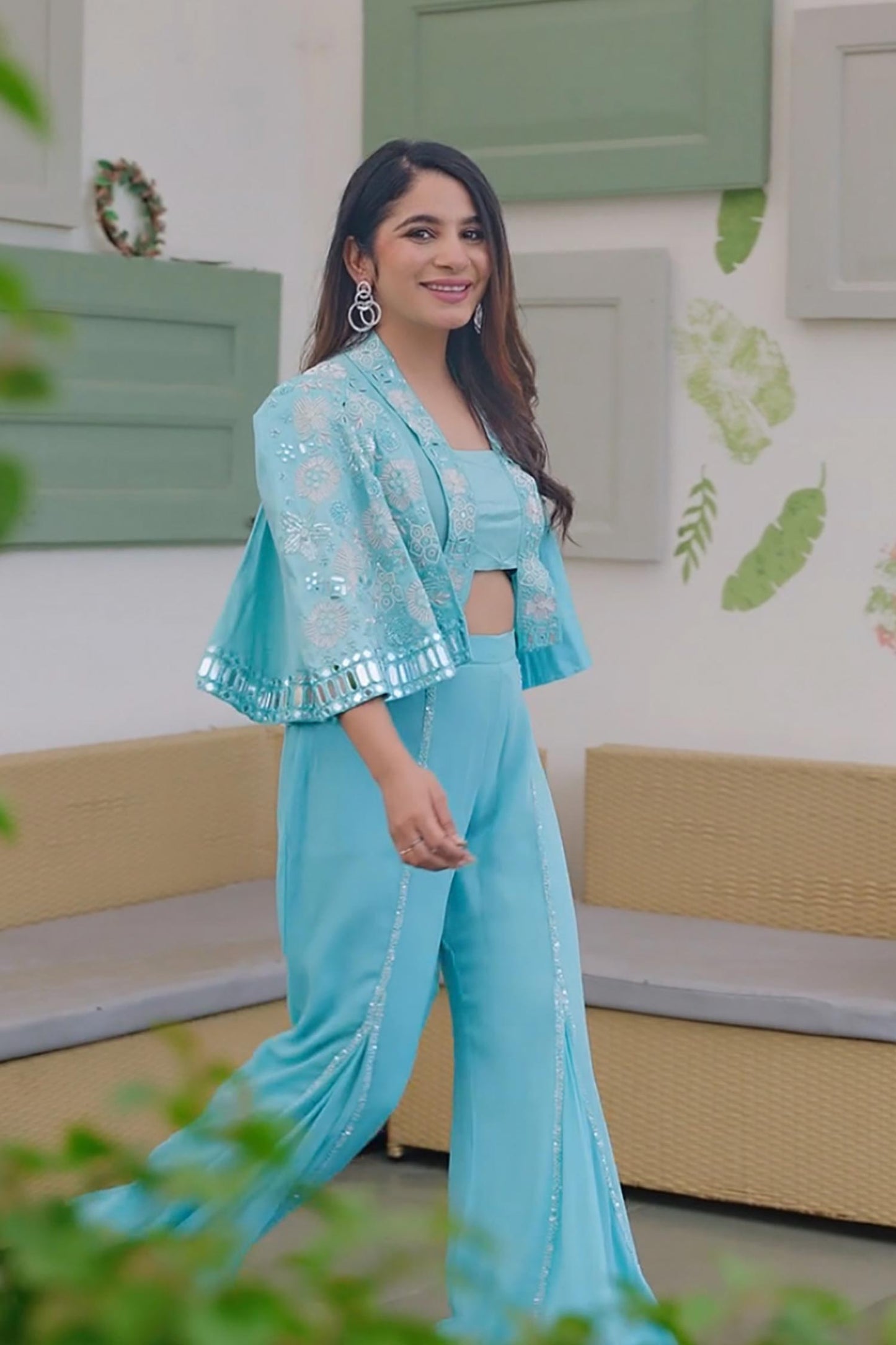 Pepsi Kalwani in Inaya Cape Set