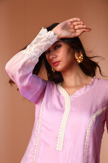 Heer - Lilac Ombre Kurta Set